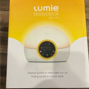 Lumie Bodyclock Rise 100 Wake-Up Light - Yellow and White